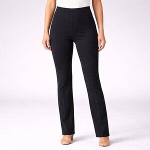 NWT PER SE Ponte Leggings XL Pull On Slim Black Stretch